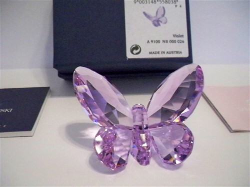 SWAROVSKI VIOLET BUTTERFLY 855803 MIB COA | eBay