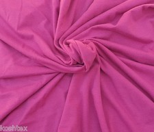 Raspberry Organic Cotton Spandex Fabric Jersey Knit Eco-Friendly By Yard 4/16