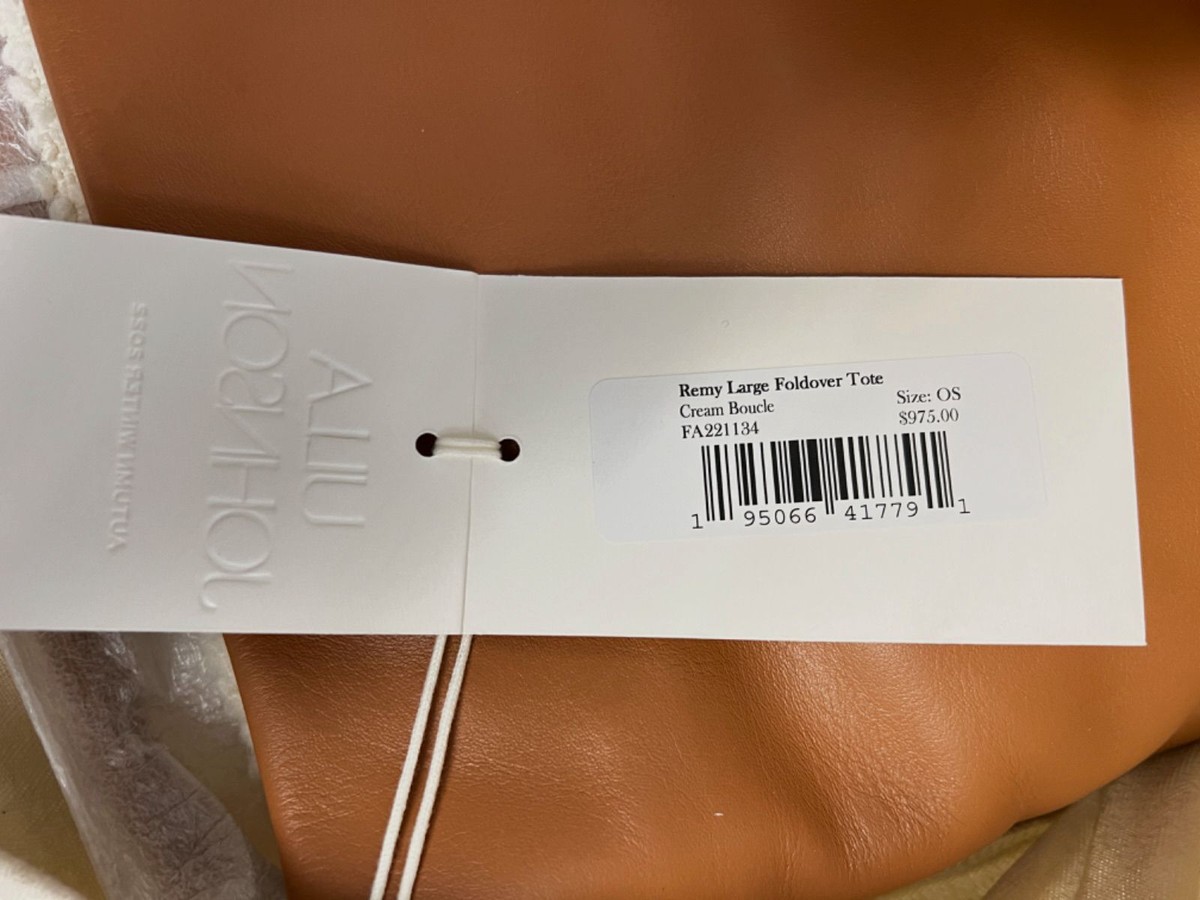 $977 Ulla Johnson Women's Brown Remy Large Wool Leather Shoulder