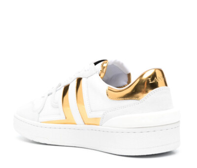 スニーカー LANVIN Woman Sneakers White 1 FWSKDK00GLOSA23 0030 LANVIN CLAY LOGO LOW-TOP SNEAKERS DAMEN SCHUHE