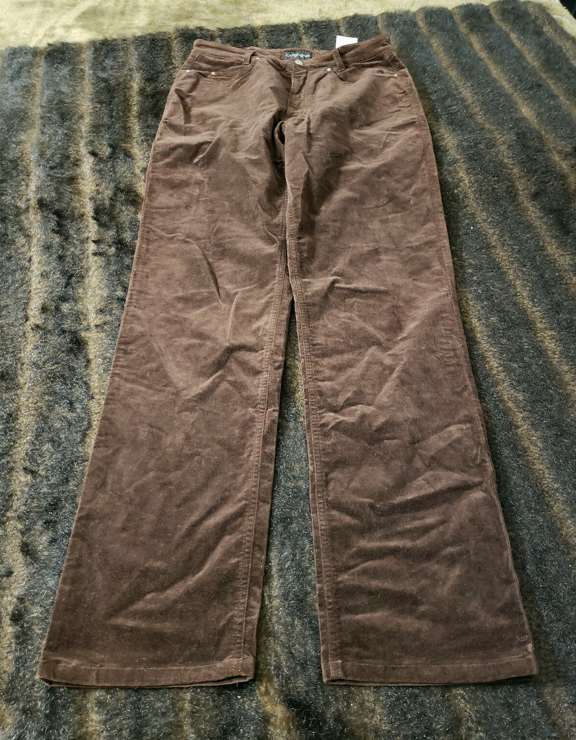 Cambio Jeans Sharon Womens Size 12 Brown Velvet Straight Jeans eBay