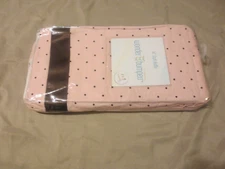 Go Mama Go Designs 16" Pink with Chocolate Polka Dot Dust Ruffle for Baby Cribs