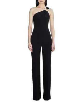Et Ochs Jackson One Shoulder Jumpsuit Women's 8 Black