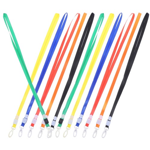 12 Pcs Name Tag Lanyard Office Badge Hanging Ropes Colorful Thick | eBay