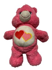 Love A Lot Care Bear Gitter Eyes Pink W/ Hearts On Belly