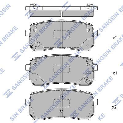 HiQ Rear Brake Pads Set SP1691 | eBay Australia