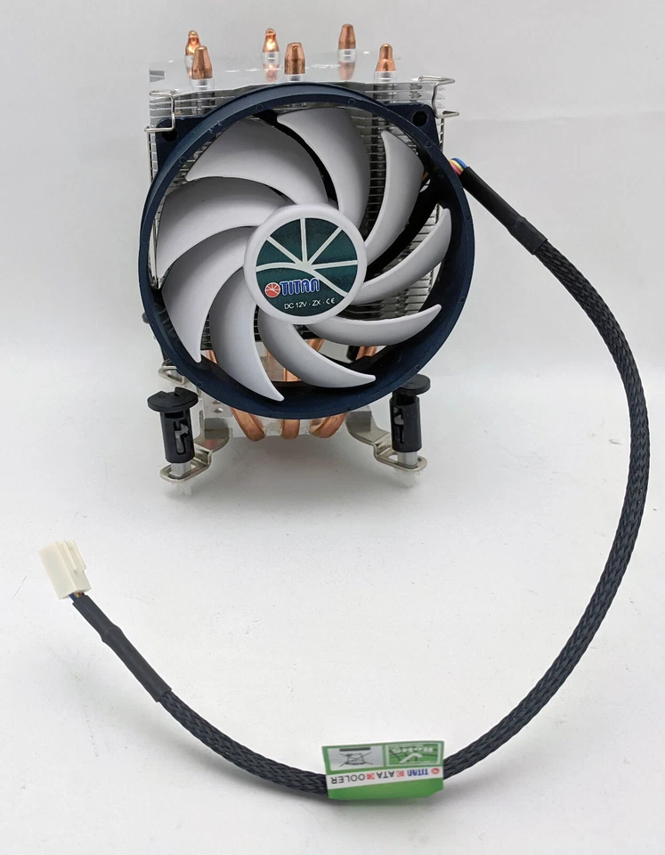 Titan 95mm 4pin PWM Heatpipe Universal CPU Cooler for LGA 1156/775/1366 AMD AM2+ - Image 2 of 4