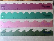 NOS CREATIVE MEMORIES Borderlines Template Victorian Scallop Wavy Ocean Wave