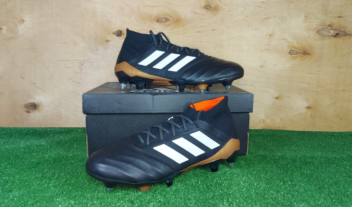 Adidas Predator 18.1 SG Leather CQ1690 US 7.5 Black Cleats Adidas Predator 18.1 SG Leather CQ1690 US 7.5 Black Cleats