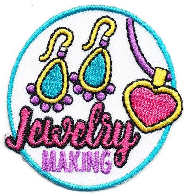 Girl JEWELRY MAKING Fun Patches Crests Badge SCOUT GUIDES necklace
