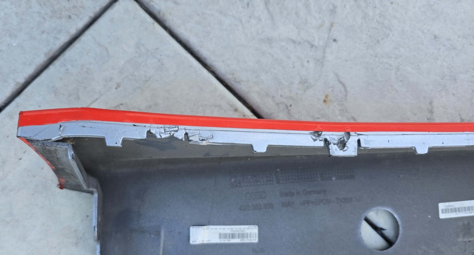 Audi R8 Side Skirt Rocker OEM Driver Side Left 4S0853855GRU 4S0853855 33