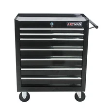 7 Drawer Rolling Tool Cart Chest Garage Tool Storage Cabinet Tool Box w/ Wheels