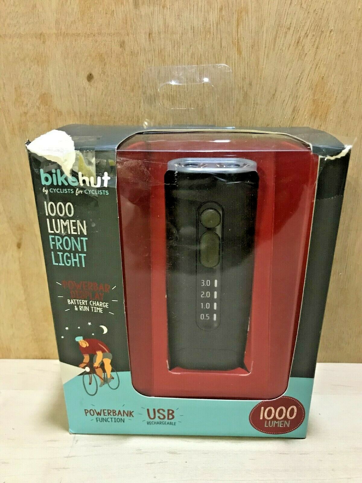 Bikehut 1000 Lumen Front Bike LED Light 