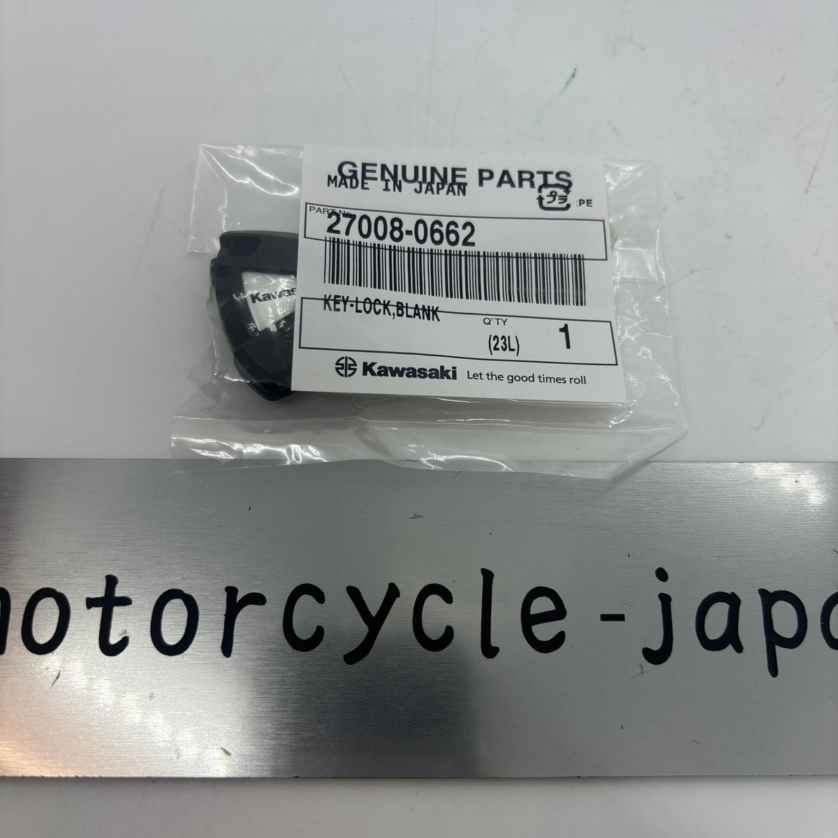 KAWASAKI Genuine NINJA EX650 2023 Ignition Switch Blank Key KAWASAKI Genuine NINJA EX650 2023 Ignition Switch Blank Key