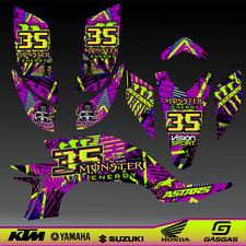 YFZ450 Custom Wrap Decals Kit Yamaha Quad 2003-2008 ATV Carb model