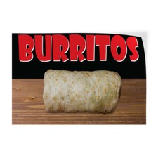 Decal Stickers Burritos Restaurant Cafe Bar D Vinyl Store Sign Label