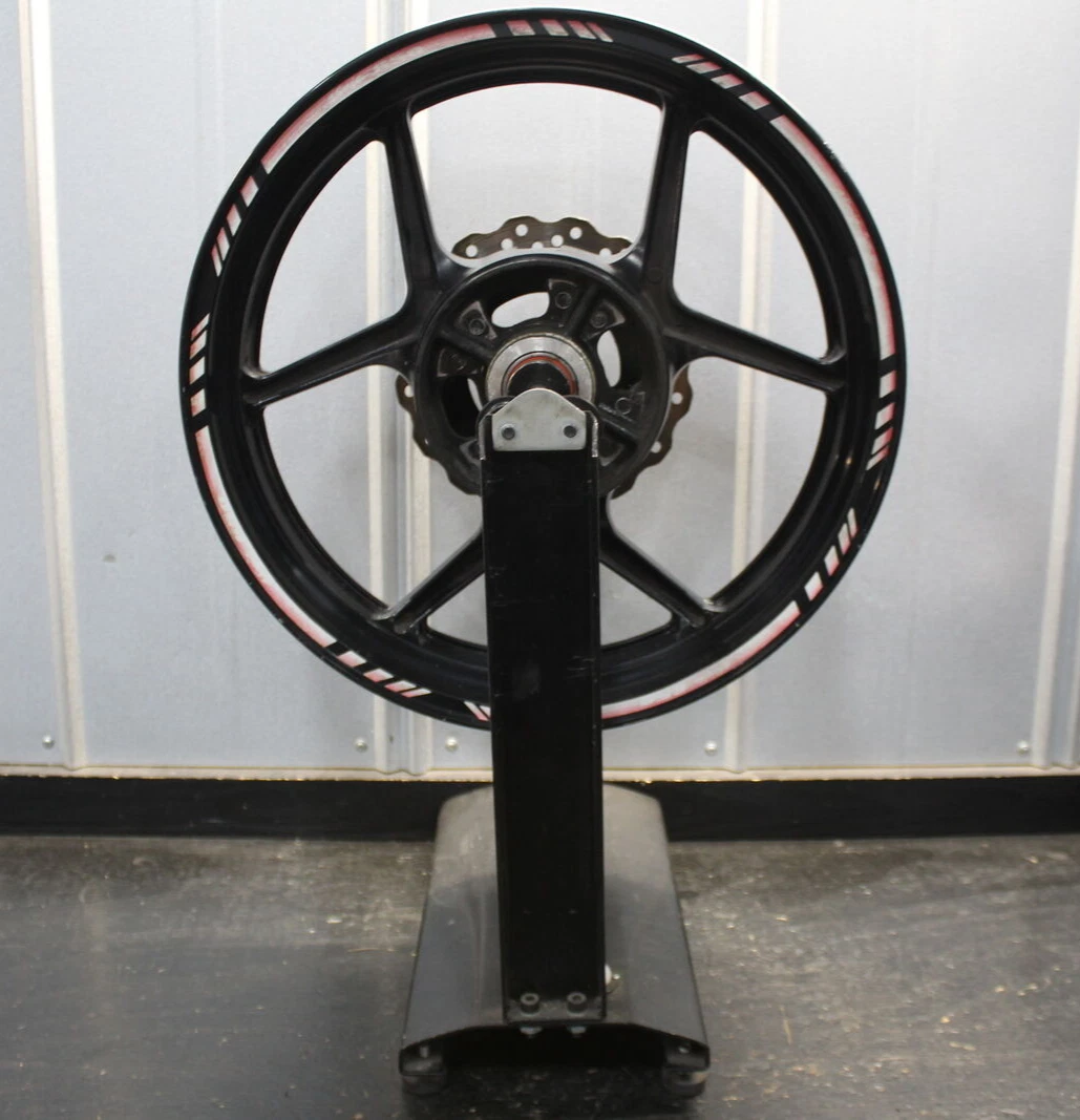 17x3.5 Front Wheel Rim For Kawasaki - Black Powder-Coated Aluminum