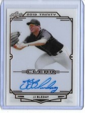 2019 Leaf Trinity JJ BLEDAY Clear Acetate Bronze Foil Auto RC Reds 