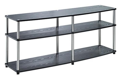 Convenience Concepts Designs2Go 3 Tier 60" TV Stand, Black  