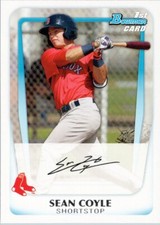 2011 Bowman Prospects #BP100 Sean Coyle Boston Red Sox