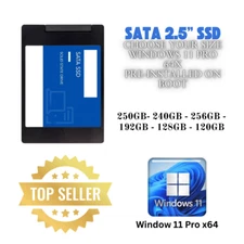 1TB SSD 2.5" SATA Hard Drive for Laptop with Windows 11 pro 64 Pro Pre-installed