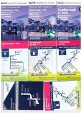 8 A7 card timetables Transpennine Express Scarborough York Station 2009-2018