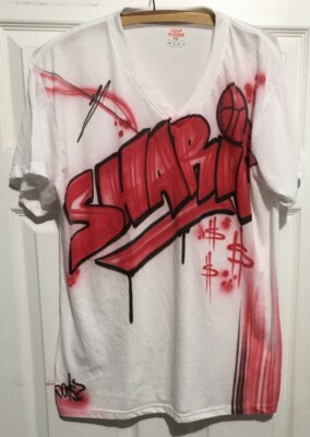 Graffiti T Shirt Men's 2XL  DOMS-KOC of Harlem NYC Air Brushed Sharif