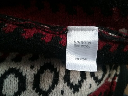 J. Jill Drape Front Stripe Red Black and White Sweater Cardigan Classic Size L - Picture 5 of 6