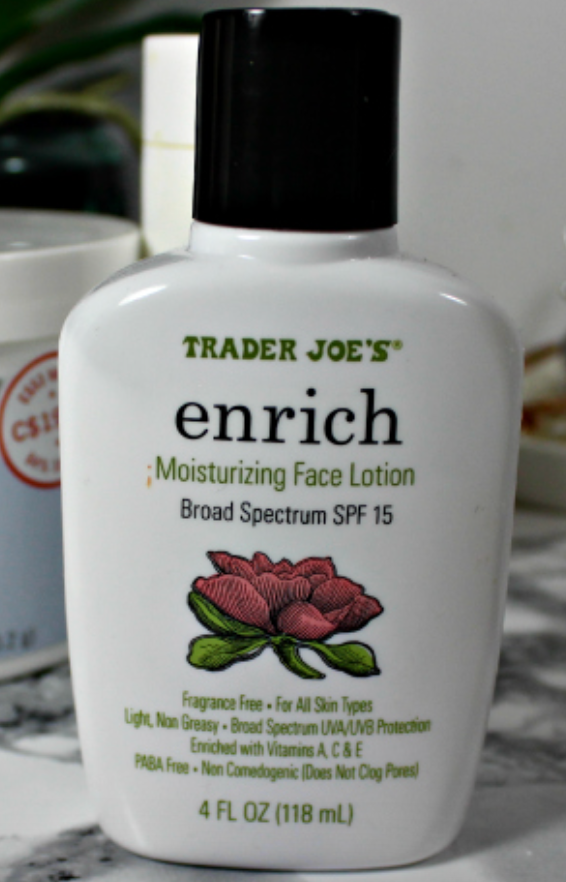 Trader Joe's Enrich Moisturizing Face Lotion Broad Spectrum SPF 15
