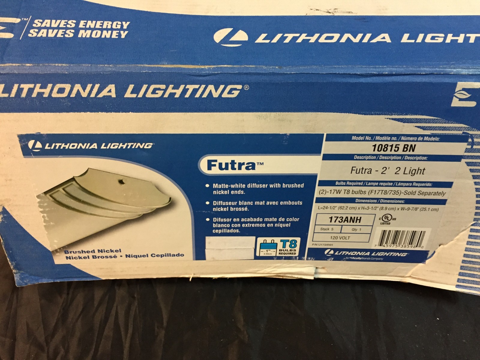 Lithonia Lighting Futra 2 Light Flush Mount
