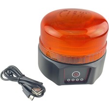 Wireless LED Amber Flashing USB Rechargeable Light Beacon Magnetic Breakdown R65