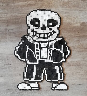 Undertale Sans the skeleton Bügelperlen Bild Dekoration Videospiele Toby Fox