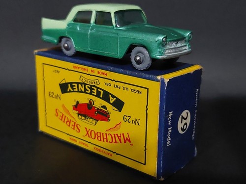 Matchbox Lesney 29B Austin Cambridge "RARE" GPW, VNMB, - 第 2/15 張圖片