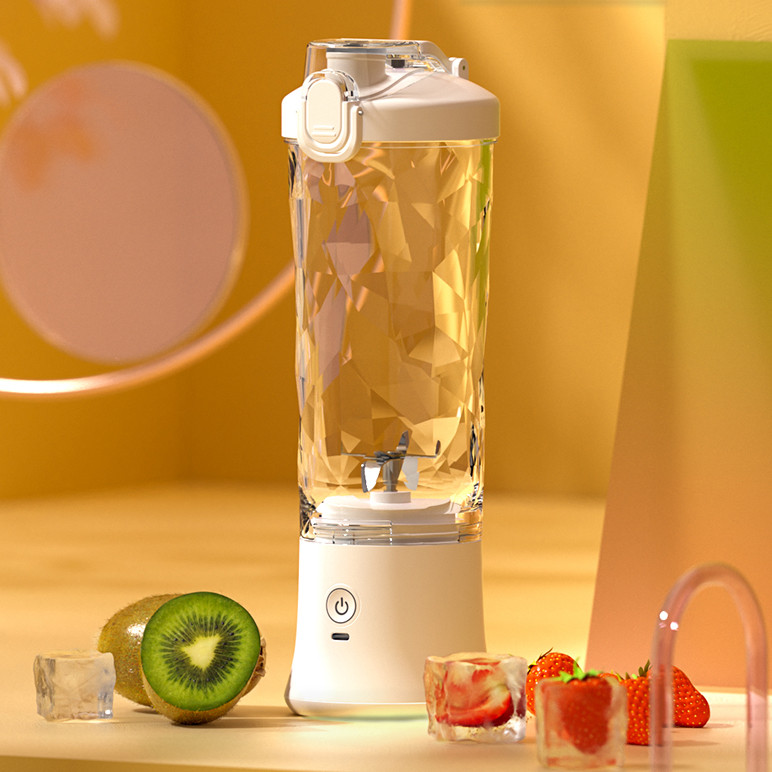 Frullatore Portatile 600ml 20000RPM - Mixer Ricaricabile USB-C Bianco