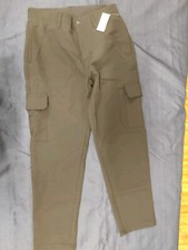 NWT Boy's Old Navy Loose Taper Built-in Flex Cargo Pants 10-12 L Large Black