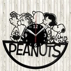 Peanuts Vinyl Record Wall Clock Decor Handmade 5721