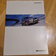 2005 Subaru Impeza brochure & spec lists (WRX STI)