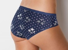Victoria's Secret Hiphugger Panty Midnight Blue w/ Silver Foil Cherries sz XS