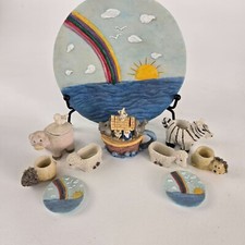 Vintage Noah  s Ark Miniture Tea-set. 1995 Young  s INC.