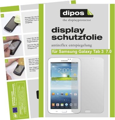 3x Schutzfolie für Samsung Galaxy Tab 3 7.0 T210 o.T. matte Displayschutzfolie