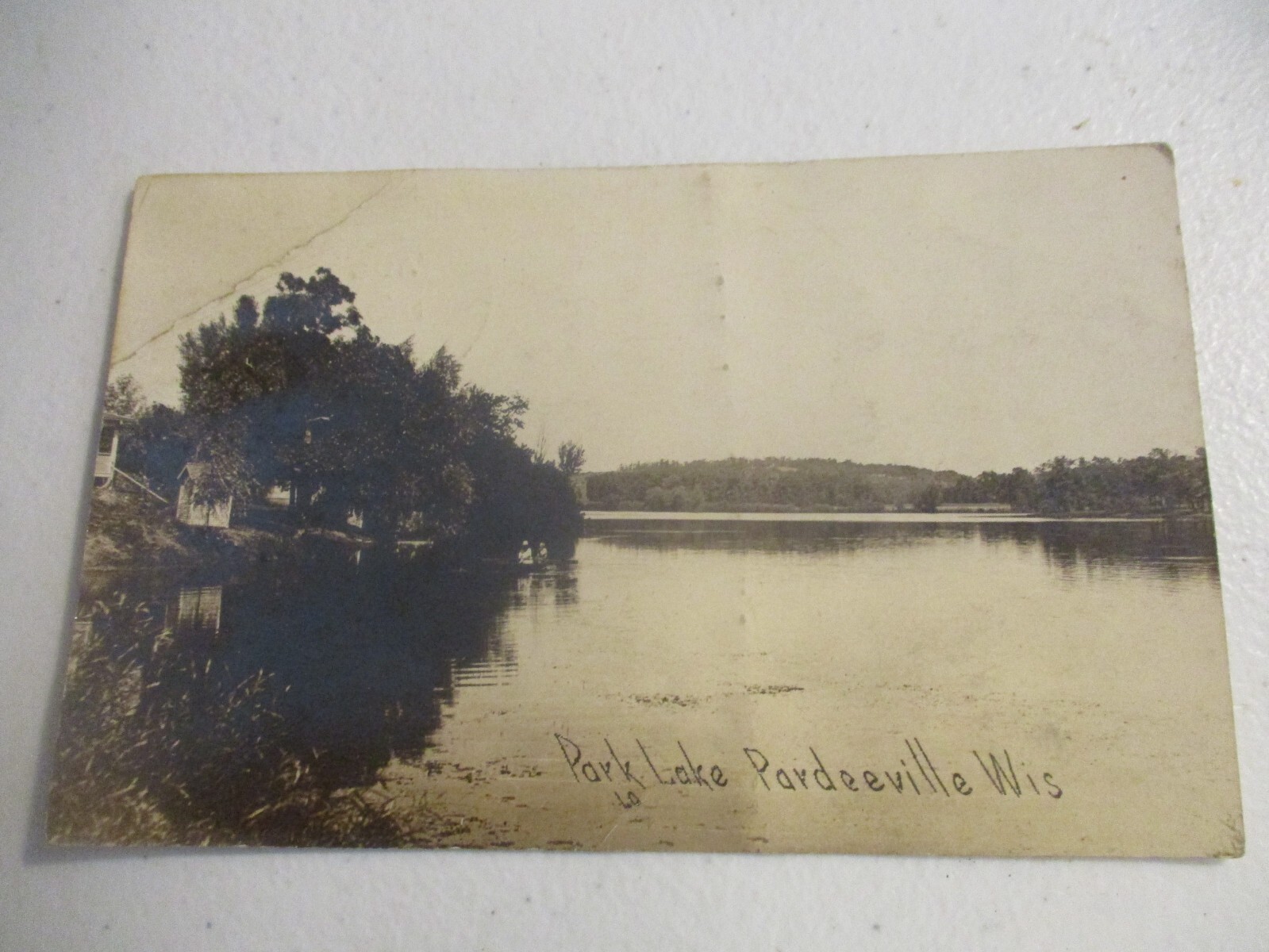 1925 RPPC POSTCARD PARDEEVILLE WISCONSIN WI PARK LAKE COTTAGE CABIN eBay