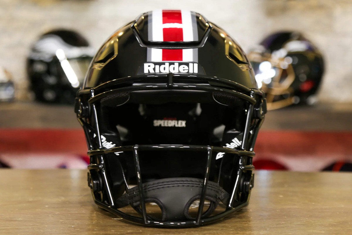 Riddell Flex ブラック ヘルメット Riddell SpeedFlex Football Helmet - Helmet Size: Medium