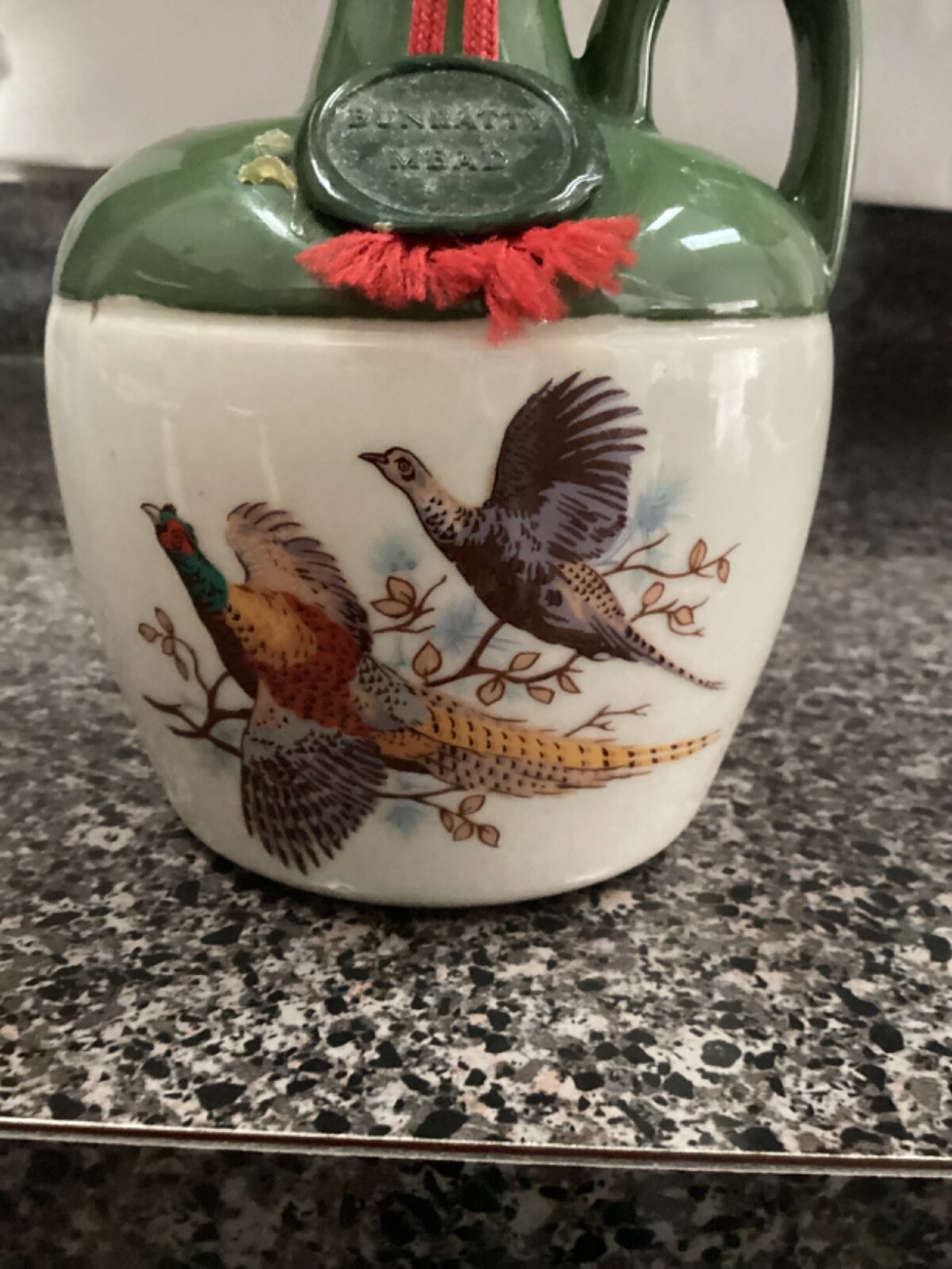 Vintage Bunratty Mead/ Irish Ceramic Whiskey Jug with Pheasants Pair eBay