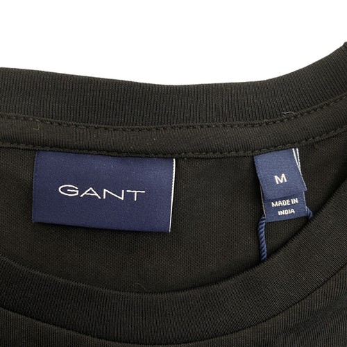 GANT Negro Original Camiseta Cuello en Pico Talla M - Imagen 4 de 10