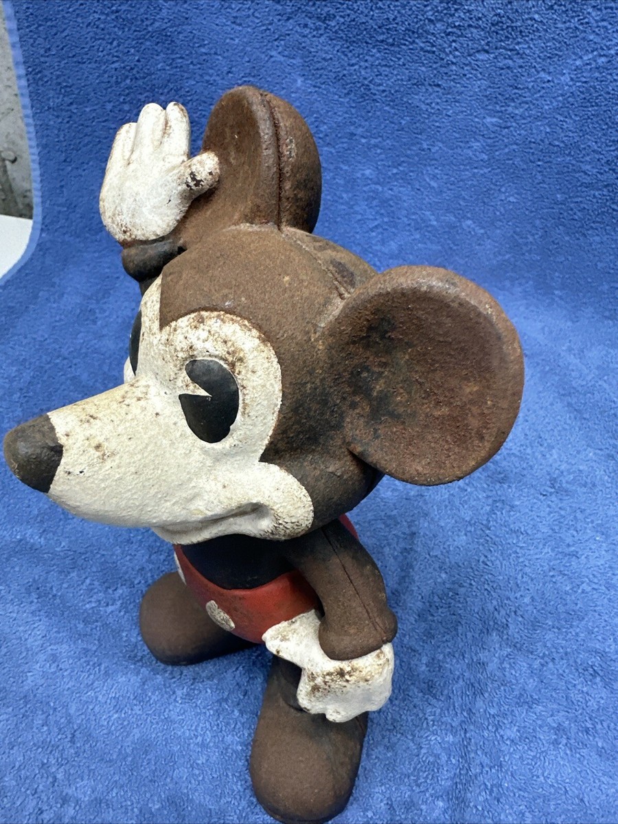 VINTAGE MICKEY AND MINNIE MOUSE CAST IRON COIN BANKS DISNEY | eBay