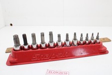 Snap On 212EFTXY T8-T55 12 Piece 1/4"/3/8"  Drive TORX Bit Standard Socket Set