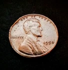 1950  Lincoln Wheat 1¢ Cent  RIM DAMAGE/ERROR   Fair/Good Condition!    VINTAGE