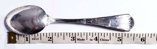 ALBERT COLES CUPID SET OF 2 Sterling Silver 5 5/8" Teaspoons MONO'D Cherub Angel - Picture 10 of 10