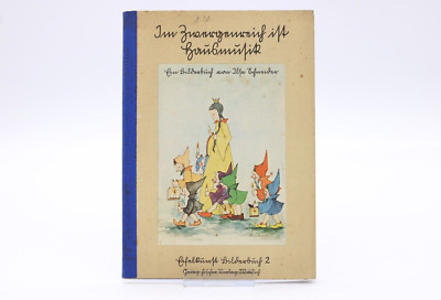 Im Zwergenreich ist Hausmusik Ilse Schneider Kinder Buch 30er Deutsch alt