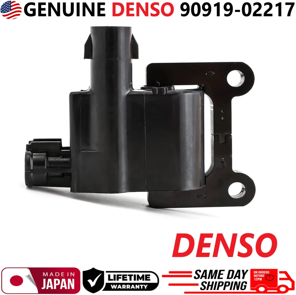 Bobinas de encendido OEM DENSO x2 genuinas para Toyota I4 1997-2001, 90919-02217 Foto 2 de 4